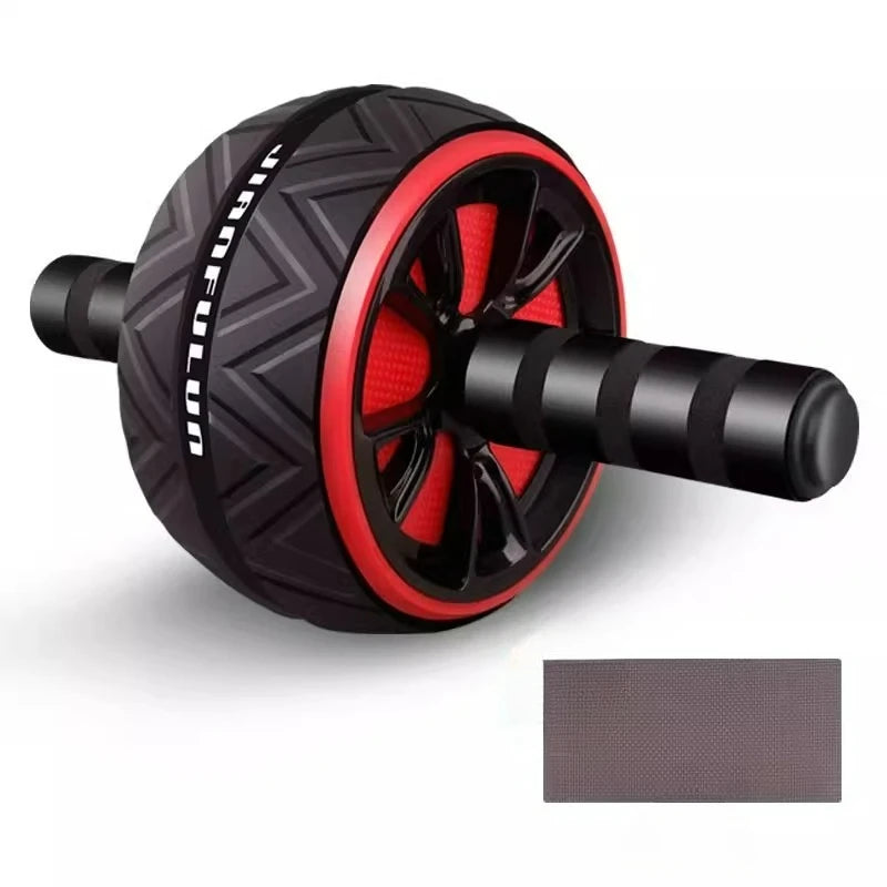 Black and red ab roller on a white background