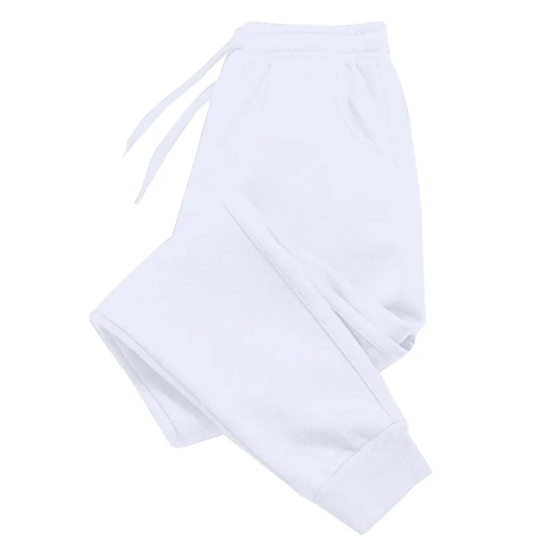 White sweatpants on a white background