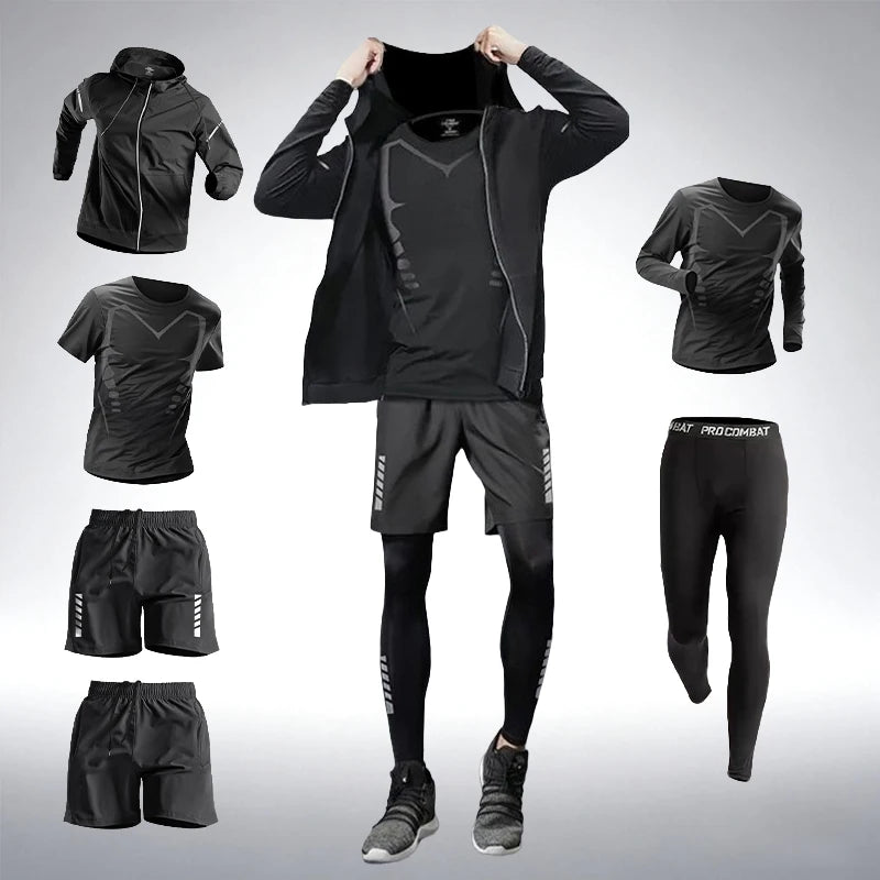 Mix Match Multiple Pieces Sportswear Set Comfortable Breathable Four Seasons Available Outfits for Gym Jogging Boxing Training