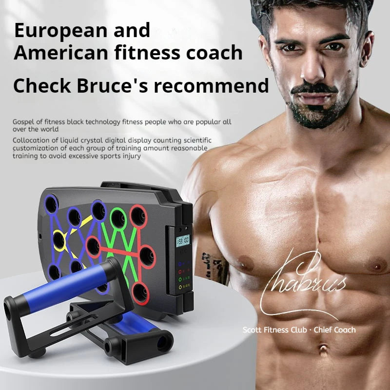 Foldable Push Up Board Chest Abs Core Training Equipment Portable Home Gym Fitness