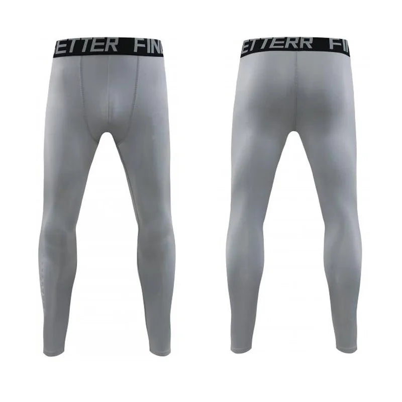 Men Bodybuilding Sportswear Clothes Fitness Suit Workout Pants Gym Muscle Elastic Compression Tights Skinny Running Tracksuit