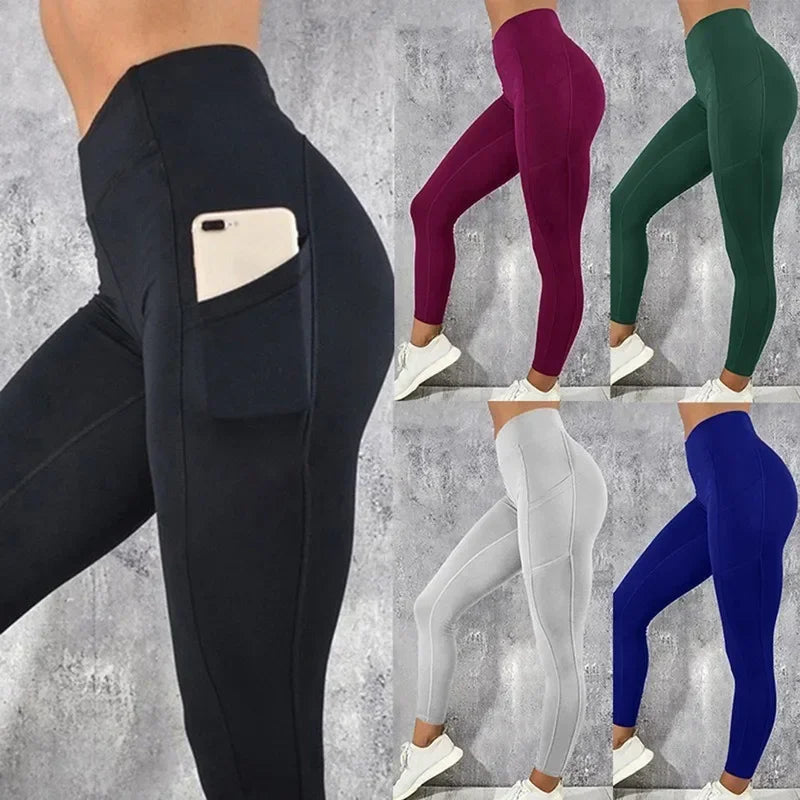 Women’s High Waist Yoga Leggings with Pockets